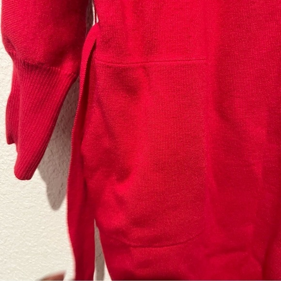 Anthropologie Daily Practice Polo Knit Mini Dress in Hot Pink Size Medium - Picture 8 of 11